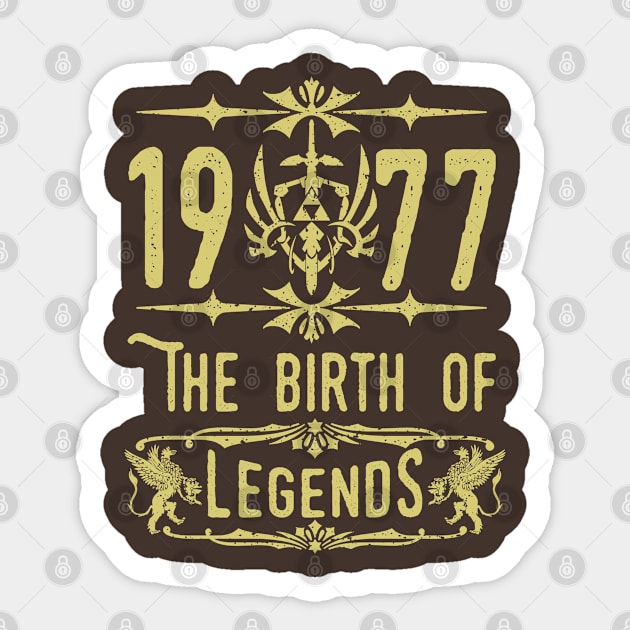 1977 The birth of Legends! Sticker by variantees